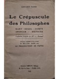 Giovanni Papini - Le crepuscule des philosophes (Editia: 1922)