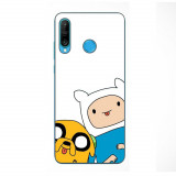 Husa compatibila cu Huawei P30 Lite Silicon Gel Tpu Model Finn and Jake Tongues