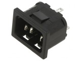 Conector Alimentare AC Tată 10A 250V IEC 60320