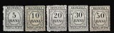 ROMANIA 1919/1920 TAXE DE PLATA CU INSCRIPTIA ROMANIA FARA FILIGRAN IV EMISIUNEA a IV-a SERIE GUMA ORIGINALA 10 BANI+30 BANI MNH/ RESTUL SARNIERA