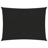 Panza Parasolar Dreptunghiulara 2x3.5m HDPE 160g/m&sup2; Negru Protectie UV Copertina Gradina Terasa