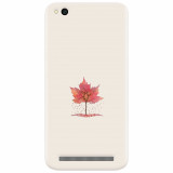 Husa silicon pentru Xiaomi Redmi 5A, Autumn Tree Leaf Shape Illustration