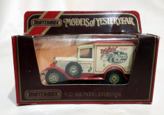 1930 Model &amp;quot;A&amp;quot; Ford Van - Matchbox foto