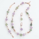 Cumpara ieftin Set Emotion din jad, perle și cuarț