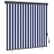 vidaXL Jaluzea Rulou de Exterior Albastru și alb 180 x 250 cm țesătură 362081