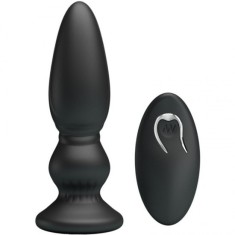 MR PLAY - POWERFUL VIBRATOR REMOTE CONTROL ANAL PLUG BLACK foto