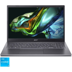 Laptop 15.6&#039;&#039; Aspire 5 A515-58M, FHD IPS, Procesor Intel® Core™ i3-1315U (10M Cache, up to 4.50 GHz, with IPU), 8GB DDR5, 512GB SSD, GMA UHD