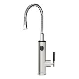 Baterie sanitara instant, Argintiu mat, 3200W, 220-240V, Inox, 0.4-5 bar, Oem