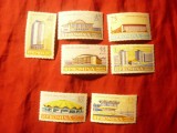 Serie Romania 1961 Arhitectura , 7 valori, Nestampilat