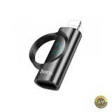Adaptor Date si Incarcare USB-C - Lightning HOCO UA32B Display Negru