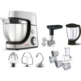 Robot de bucatarie Tefal MasterChef Gourmet QB516D38, 1100 W, capacitate 4.6L, 8 trepte viteza, functie pulse, blender capacitate 1.5L, feliator, toca