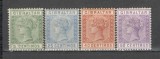 Gibraltar.1889 Regina Victoria fil.1 4 buc. SG.1