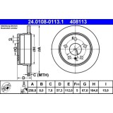 Disc frana ATE 24.0108-0113.1