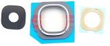 Geam Camera cu Rama Samsung Galaxy J7 2016 J710 Negru