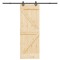 vidaXL Ușă glisantă cu set de feronerie 70x210 cm, lemn masiv de pin