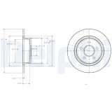 DELPHI BG3873 Disc frana