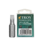 Cumpara ieftin Set de biti drepti Troy 22206, SL4.5, 25 mm, 24 bucati