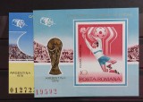 Romania 1978 - Colite C.M. de fotbal Argentina MNH
