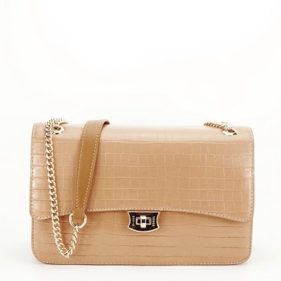 Geanta medie David Jones Paris 7002-2 15 Camel foto