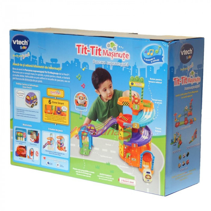 Set de joaca Vtech Tit Tit, Masinute Parcare Supraetajata