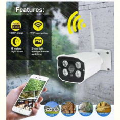 Camera IP Supraveghere Exterior IR WIFI 1080P HD foto