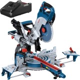 Bosch GCM 18V-216 DC + GAL 18V-40 - Fierastrau circular stationar fara acumulatori Li-Ion 18 V - Ah 216x30 mm + Incarcator acumulatori