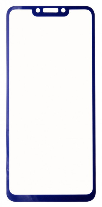 Folie sticla protectie ecran 5D Wozinsky Full Glue margini albastre pentru Huawei Mate 20 Lite