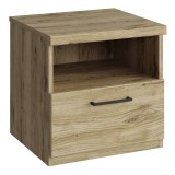 Cumpara ieftin Noptiera DTD stejar navarra Dorsi 45.2x41x45 cm