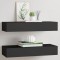 vidaXL Dulapuri de perete cu sertare 2 buc. negru 60x23,5x10 cm MDF