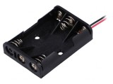 Suport 3 Baterii AAA cu Cabluri 150mm