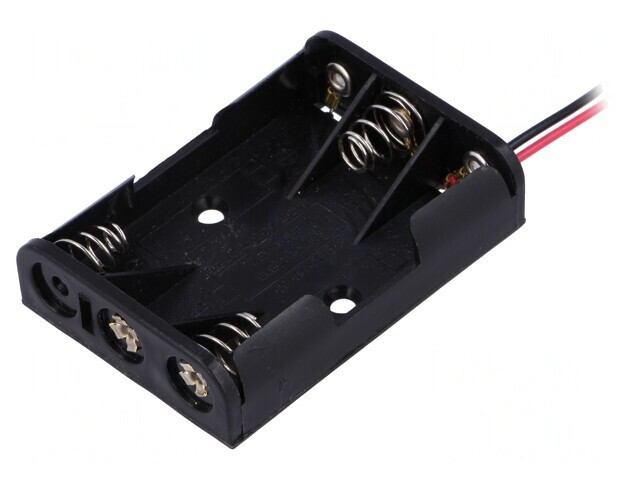 Suport 3 Baterii AAA cu Cabluri 150mm