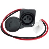 Mufa incarcare scuter electric, patrata, XLR Cod:GNIJHU006