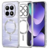 Husa premium Xiaomi Redmi Note 15 5G Asteroid GSM Luxury Crystal MagSafe, argintiu