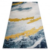 Exclusiv EMERALD covor 1023 glamour, stilat, abstracțiune albastru / aur, 280x370 cm