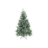 Cumpara ieftin Brad Artificial de Craciun, cu Ramuri Inghetate, Verde, 180 cm, Suport Inclus - INV8058099
