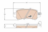 TRW GDB3539 COTEC set placute frana,frana disc
