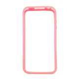 Husa bumper roz transparent pentru Apple iPhone 4/4S