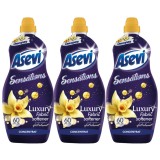 Set 3x Balsam de rufe Asevi Sensations Luxury 60 Spalari, 1.44 litri