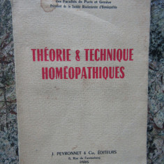 THEORIE & TECHNIQUE HOMEOPATHIQUES - HENRY DUPRAT ( TEHNICI HOMEOPATICE)