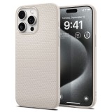 Cumpara ieftin Husa pentru iPhone 15 Pro, Spigen Liquid Air, Natural Titanium