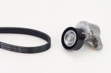 Set curea transmisie cu caneluri Audi A1; Seat Ibiza IV, Ibiza IV Sc; Skoda Fabia III, Rapid, Rapid Spaceback; VW Polo, Polo V Motor 1.4 TDI, OE