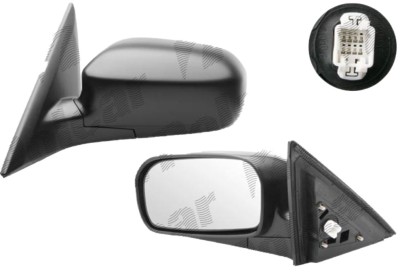 Oglinda exterioara Honda Civic 4-Usi (Es) Sedan (Jp) 02.2001-12.2003 partea dreapta View Max crom convex grunduita partial reglare electrica cu incal foto