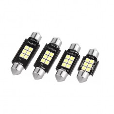 Set 2 leduri 36mm canbus 6 smd alb 6000k PREMIUM foto