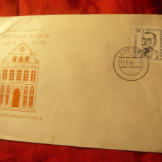 Plic FDC - Aniversare Th.Mann Scriitor 1956 DDR