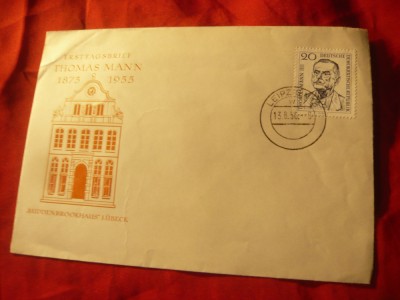 Plic FDC - Aniversare Th.Mann Scriitor 1956 DDR foto