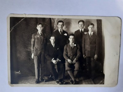 Carte poștală cu grup din 1930 foto