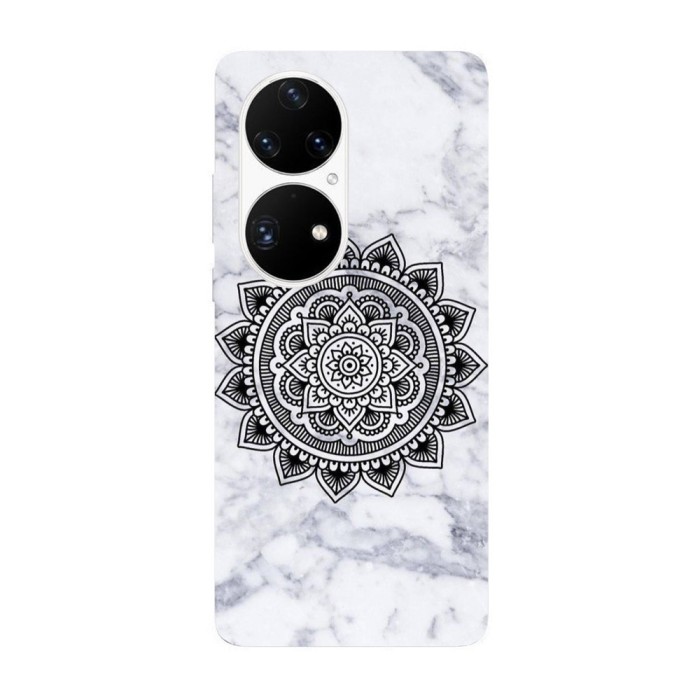 Husa compatibila cu Huawei Nova Y70 model Marble Mandala, Silicon, TPU, Viceversa