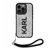 Cumpara ieftin Husa spate reversibila cu paiete Karl Lagerfeld pentru iPhone 13 Pro Max negru/argintiu