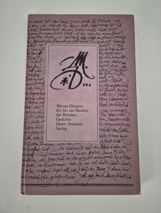 Mircea Dinescu Proprietarul de poduri Carte cu autograf editie rara