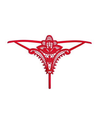 Chilot string cu broderie florala in partea din spate Luiza thong red L/XL foto